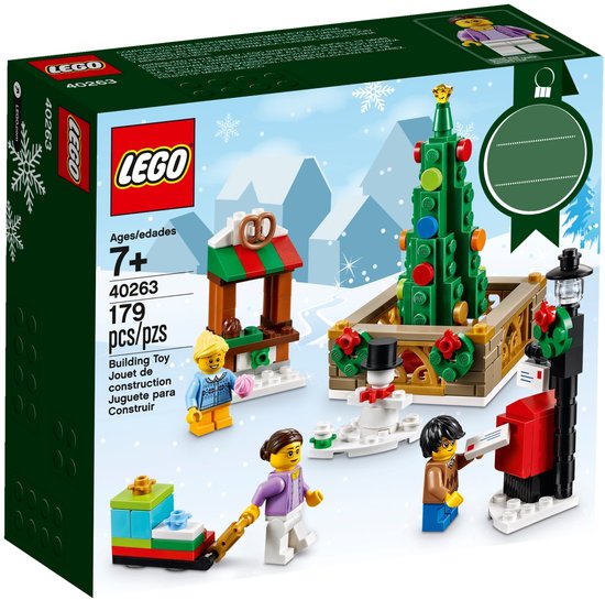 LEGO Classic Christmas Town Square 40263, Bouwpakket, 7 jaar, Kunststof, 179 stuk(s)