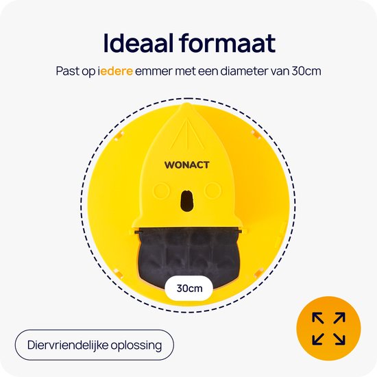 Wonact - Muizenval Emmer deksel - Flip deksel - Diervriendelijk - Rattenval - Voor binnen en buiten
