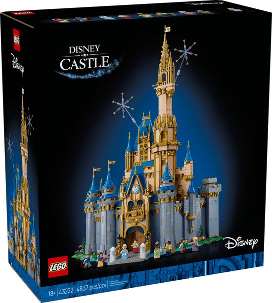 LEGO Disney Castle 43222, Bouwpakket, 18 jaar, Kunststof, 4837 stuk(s), 15,2 kg