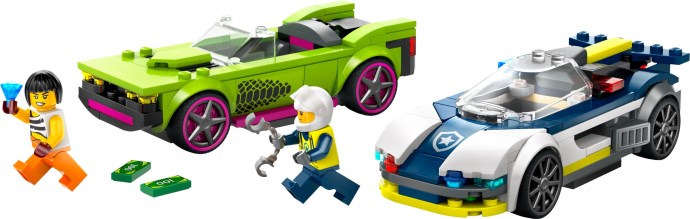 LEGO Politiewagen en snelle autoachtervolging (60415)