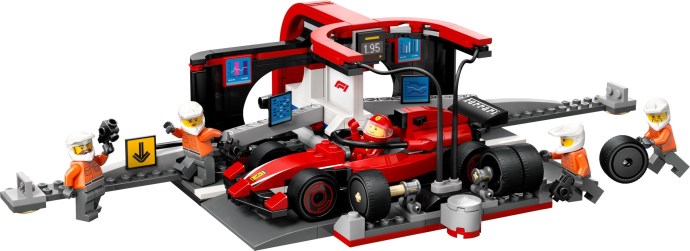 LEGO F1® pitstop en pitcrew met Ferrari auto (60443)