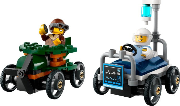 LEGO Raceautopakket: vliegtuig vs. ziekenhuisbed (60459)
