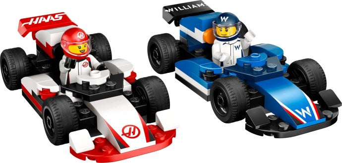 LEGO F1® Williams Racing en Haas F1® racewagens (60464)