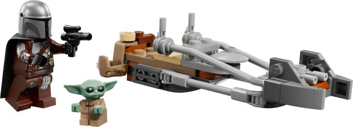 LEGO De Mandalorian en Grogu's speederbike (75436)