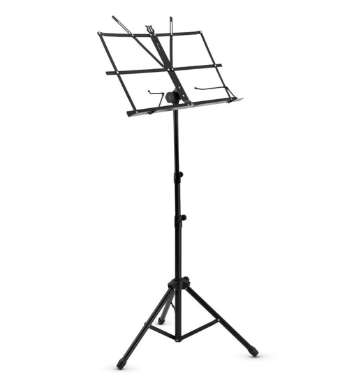 Opklapbare muziekstandaard - lessenaar voor bladmuziek met draagtas