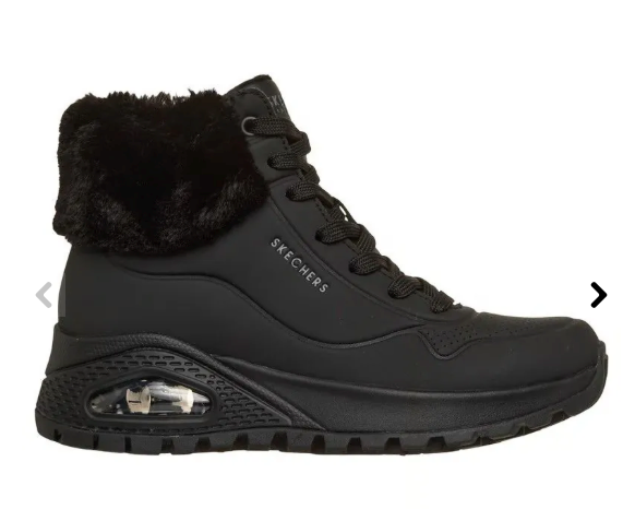 SKECHERS - UNO RUGGED FALL AIR - ZWART maat 37
