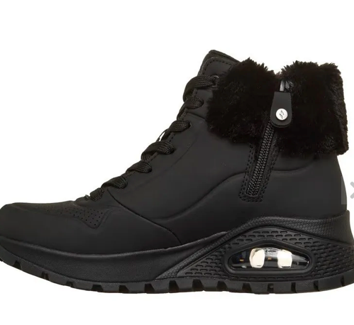 SKECHERS - UNO RUGGED FALL AIR - ZWART maat 37