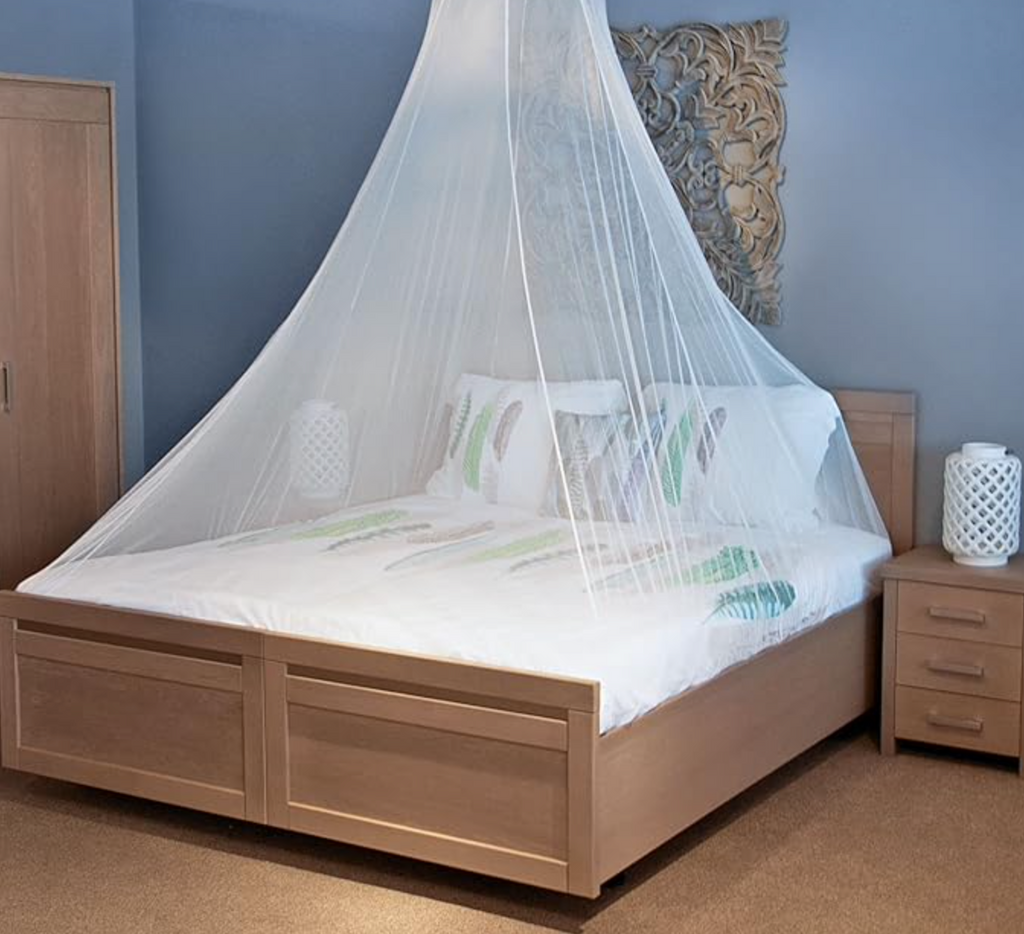 Universal backpackers mosquito net zwart