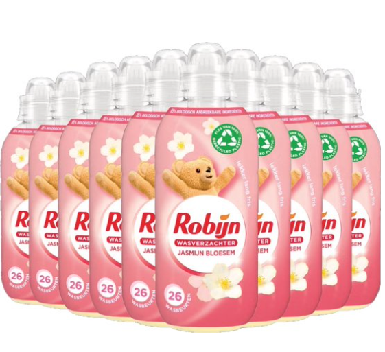 Robijn jasmijn bloesem wasverzachter 650 ml 10 flessen