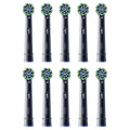 opzetborstels cross action oral b 10 stuks zwart